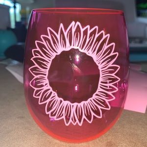 Stemless wine glass